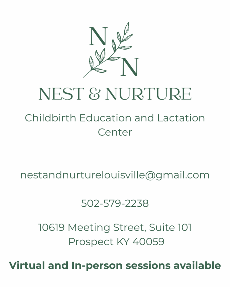 Childbirth Education and Lactation Center nestandnurturelouisville@gmail.com 502 579 2238 768x960