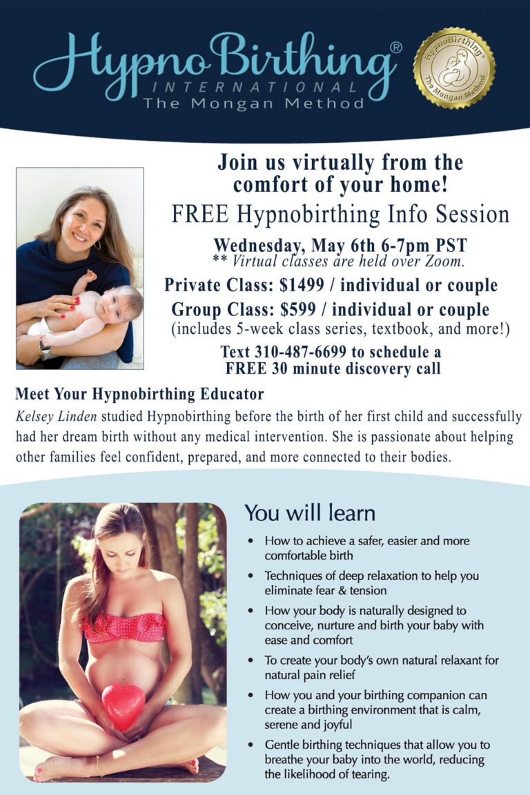 May 6th Flyer Free Info Session Hypnobirthing 768x1152